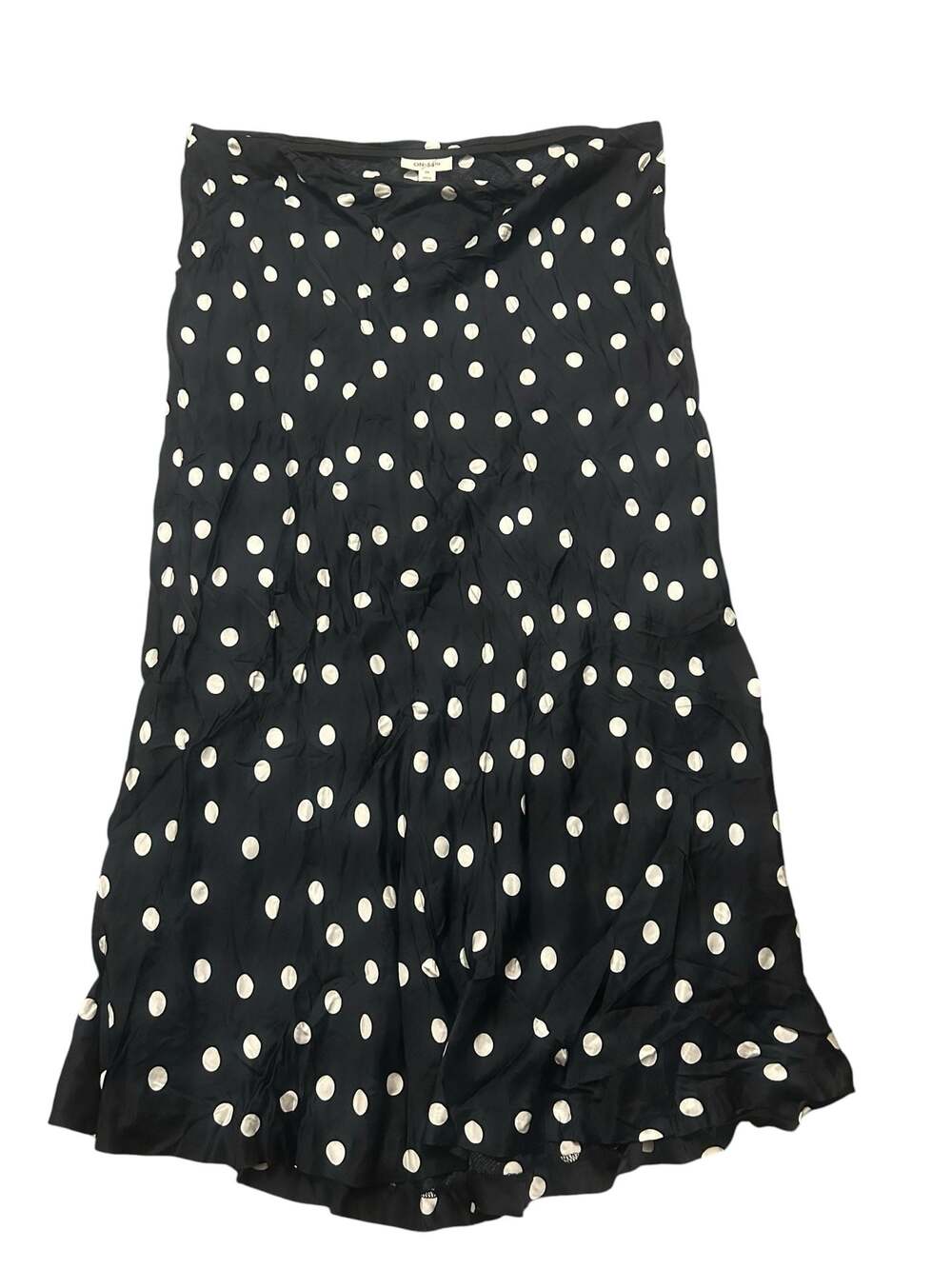 On 34th Black and White Polka Dot Midi Skirt Size 2X